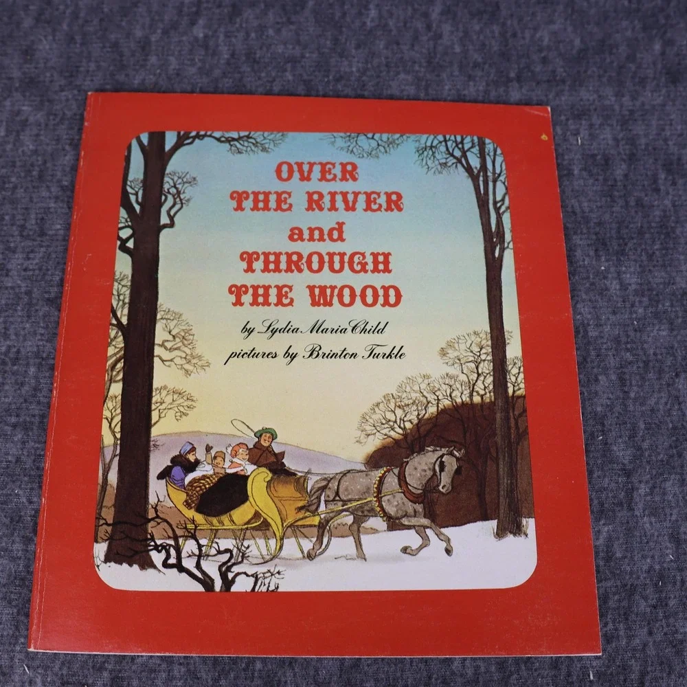 Over The River And Through The Wood Child Turkle Red PB Scholastic Picture Book